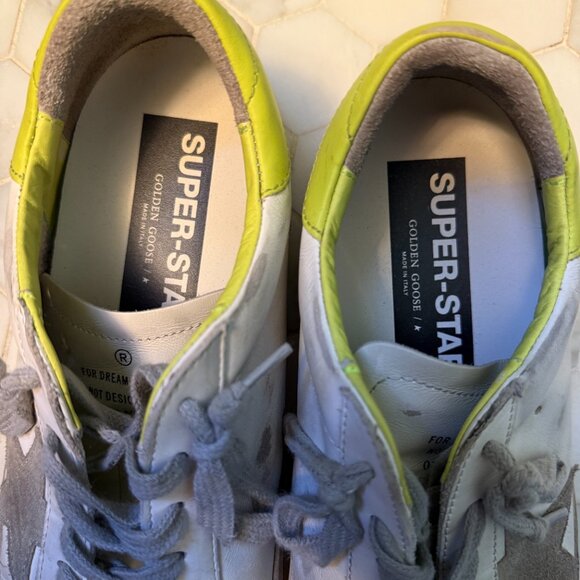 Golden Goose Super Star 41 with lime gree - Picture 4 of 5